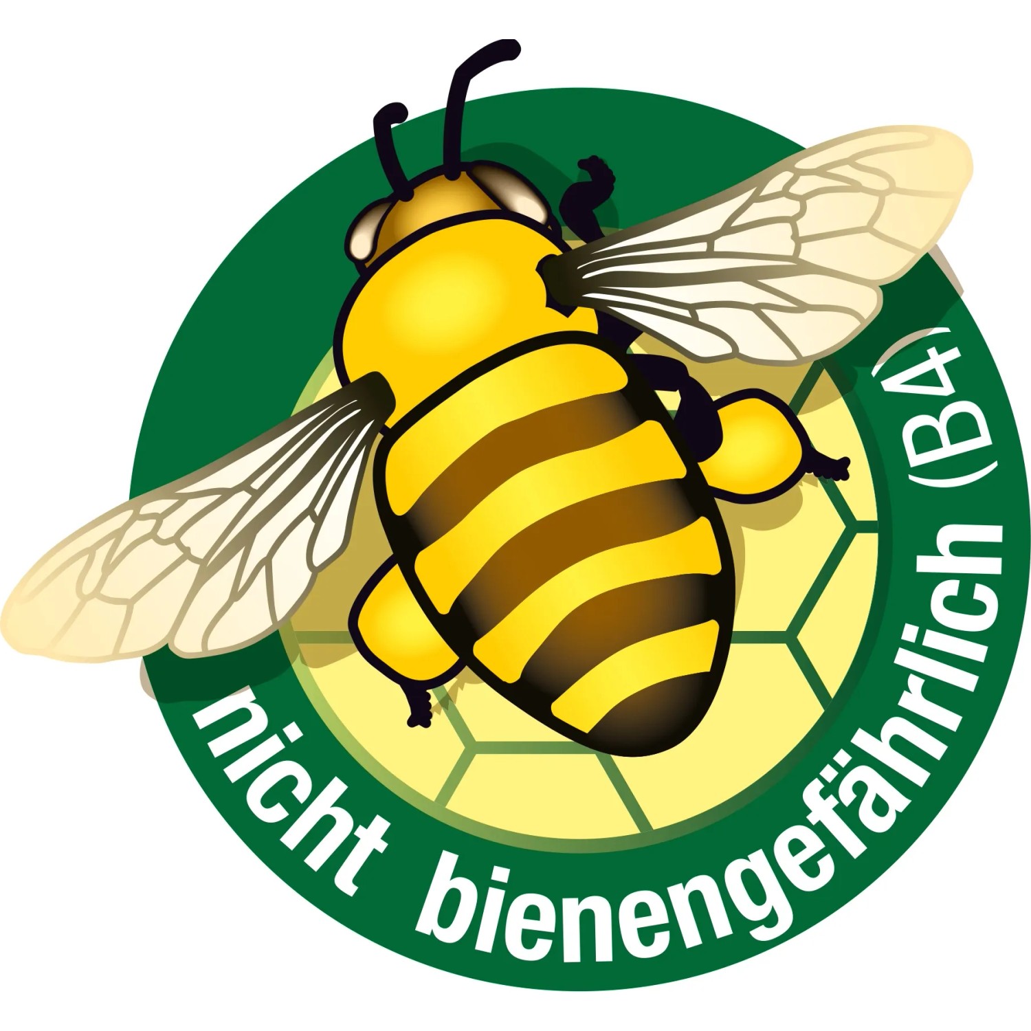 Symbol: Nicht bienengefährlich (B4) für Protect Garden Loredo Quattro Rasenunkrautfrei.