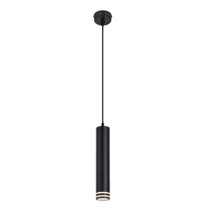 ZMH Pendelleuchte 1 flammig GU10 Zylinder Design Aluminium Höhenverstellbar Modern für Küche Wohnzimmer Esszimmer