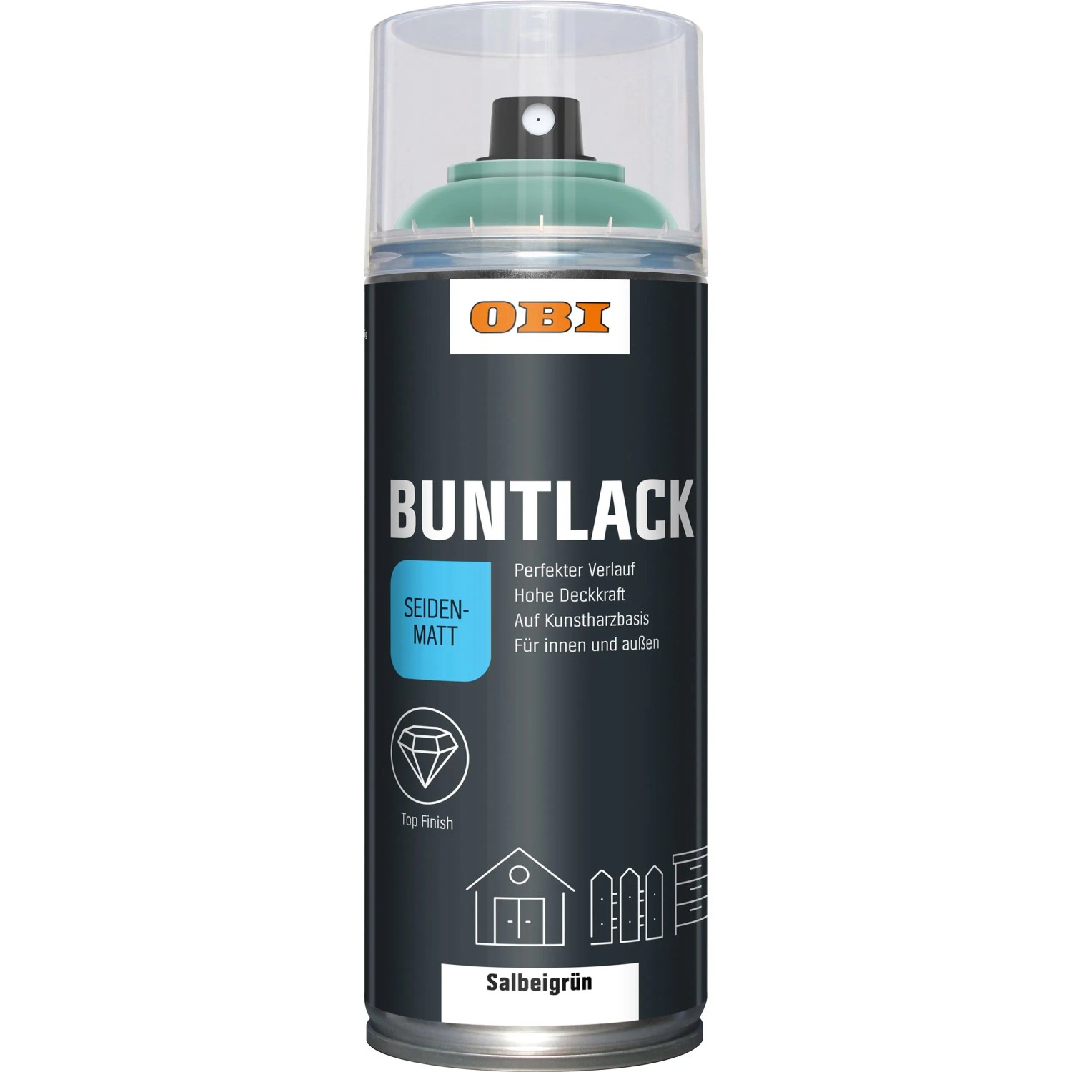 OBI Buntlack Spray Salbeigrün seidenmatt 400 ml