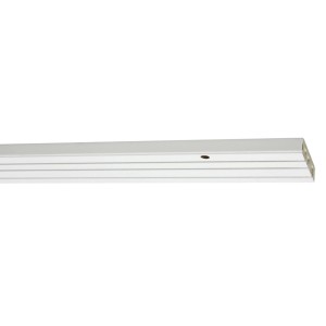 Weiße Gardinia Vorhangschiene GE3, 3-läufig, 210 cm lang, für Gardinen und Vorhänge.
