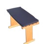 Promadino Sitzauflagen, blau, 2er Set für Balkongarnitur, 80 cm lang.
