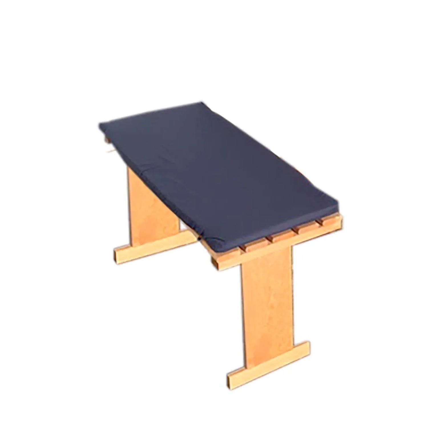 Promadino Sitzauflagen, blau, 2er Set für Balkongarnitur, 80 cm lang.