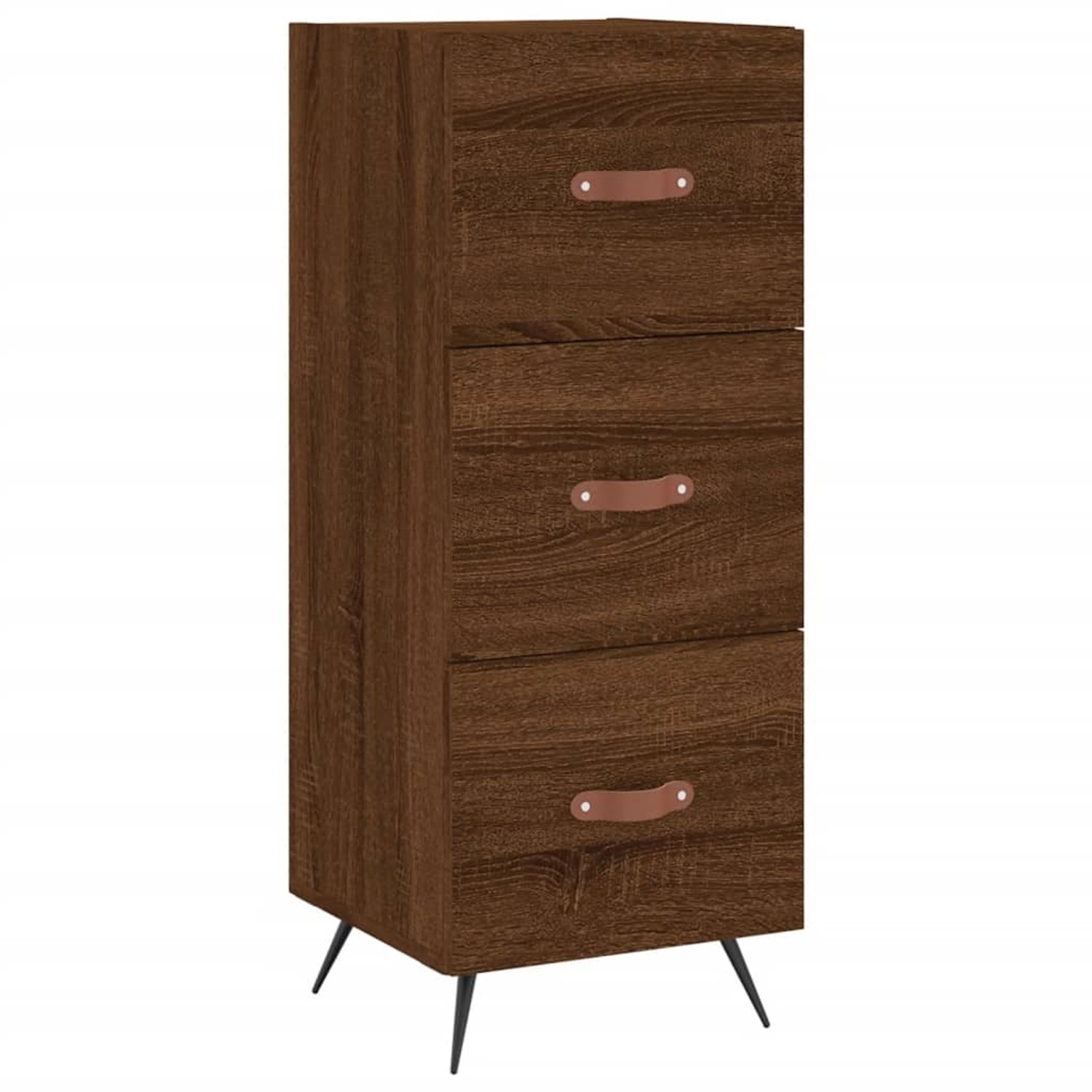 vidaXL Sideboard Braun Eichen-Optik 34,5x34x90 cm Holzwerkstoff 828579 günstig online kaufen