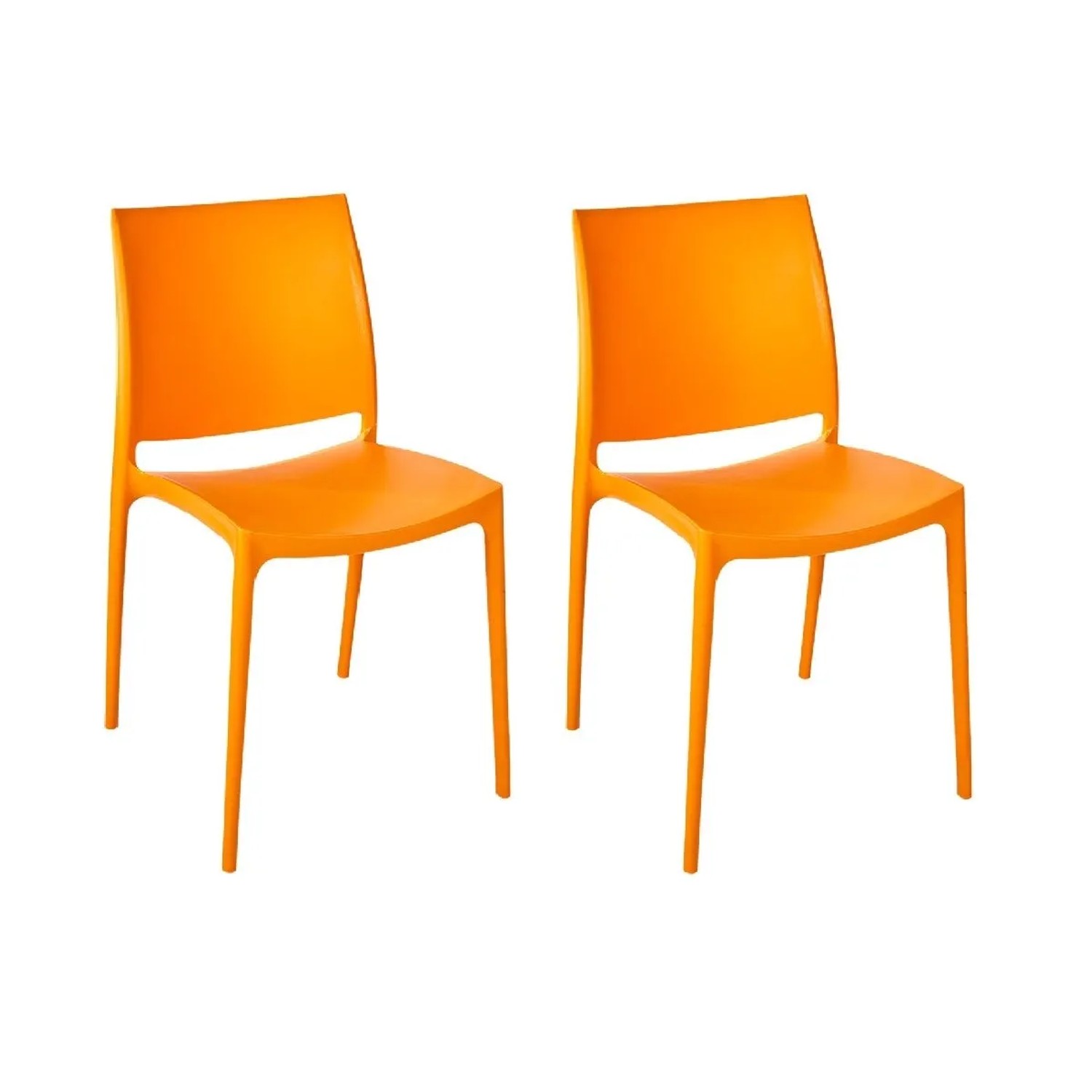 KMND Stuhl Emma Hellorange 2er Set 20874