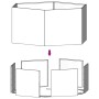 vidaXL Pflanzkübel Rostig 138x120x45 cm Cortenstahl 823677_8