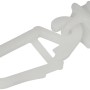 Weißer Mydeco Gardinengleiter für 1,6 cm & 2 cm Stangen, 20er-Pack.