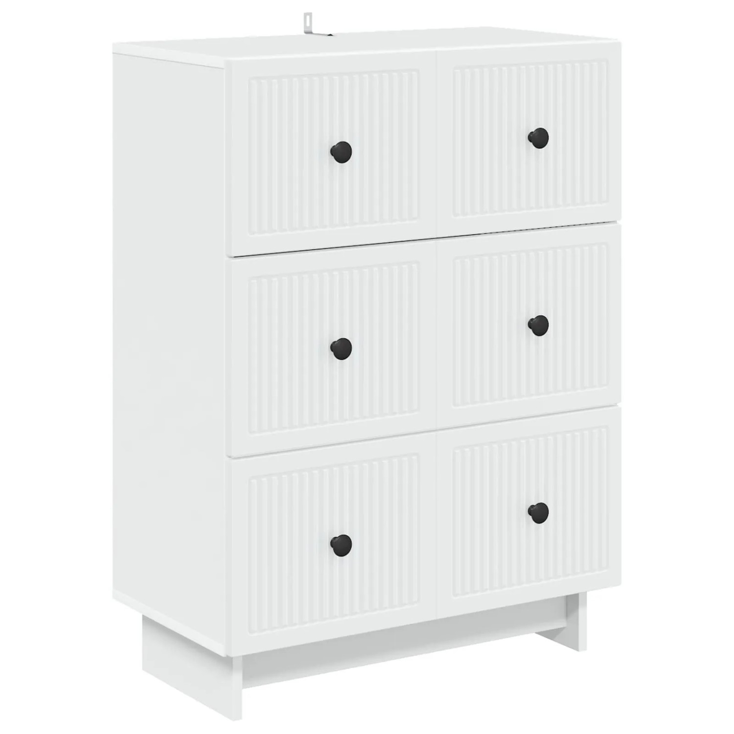 vidaXL Schubladenschrank Weiß 66 x 34,5 x 90 cm Holzwerkstoff 893915