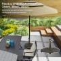 Outsunny Sonnenschirmständer Bronze mit Rollen, Ø54,5cm, für Gartenschirme.