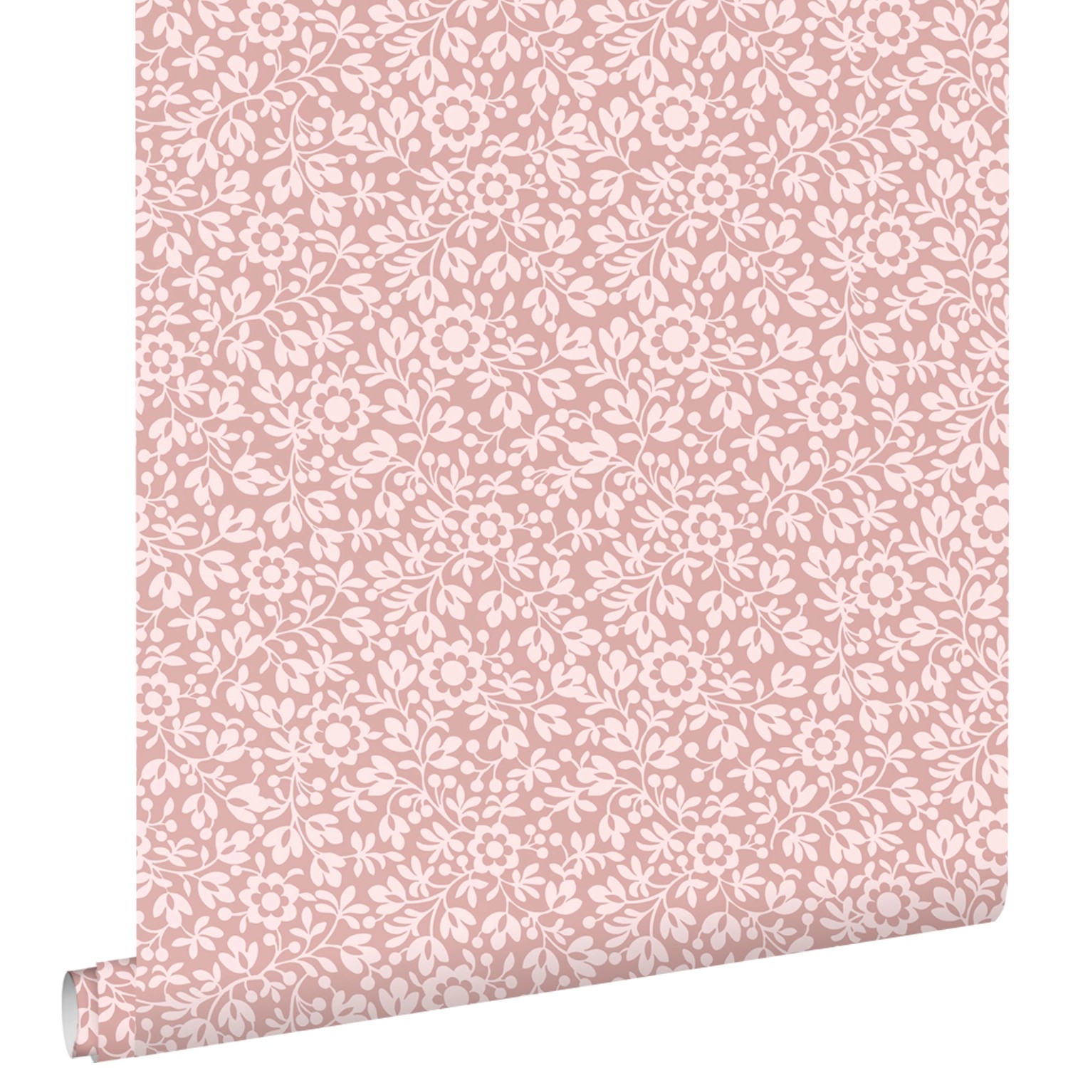 ESTAhome Tapete Blumen Hellrosa 50 x 900 cm günstig online kaufen