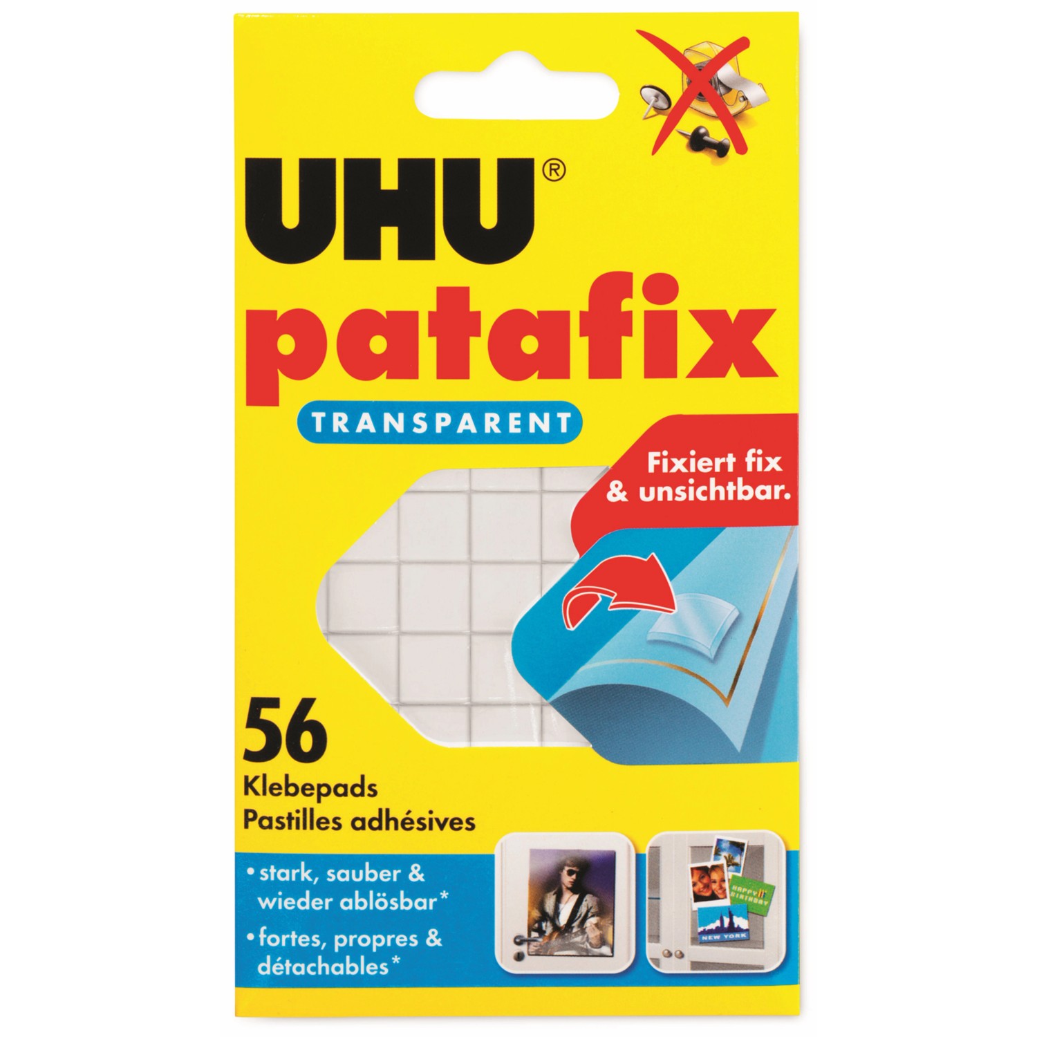 Uhu Patafix transparent 56 Pads