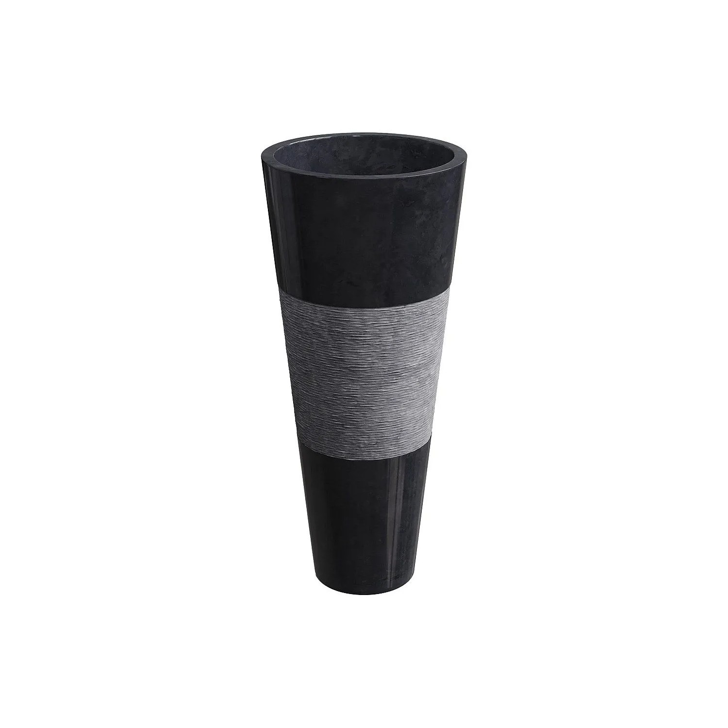 Vente-unique Freistehendes Waschbecken Puloa Schwarz 40 cm