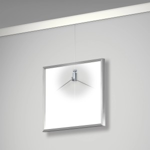 Artiteq Aufhängehaken 2er-Set, 15 kg Tragkraft, silbergrau, zur flexiblen Bildaufhängung.