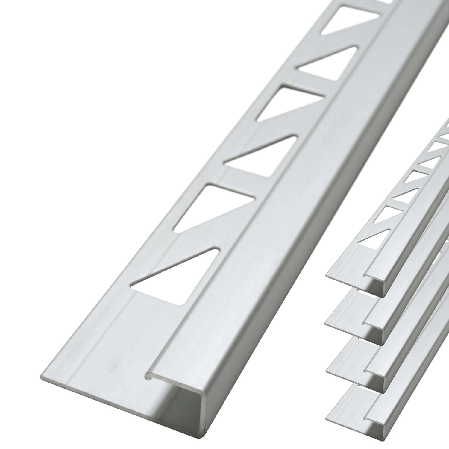 Dalsys Fliesenschiene Aluminium 5x 2,5m x 8mm Eckprofil Chrom günstig online kaufen