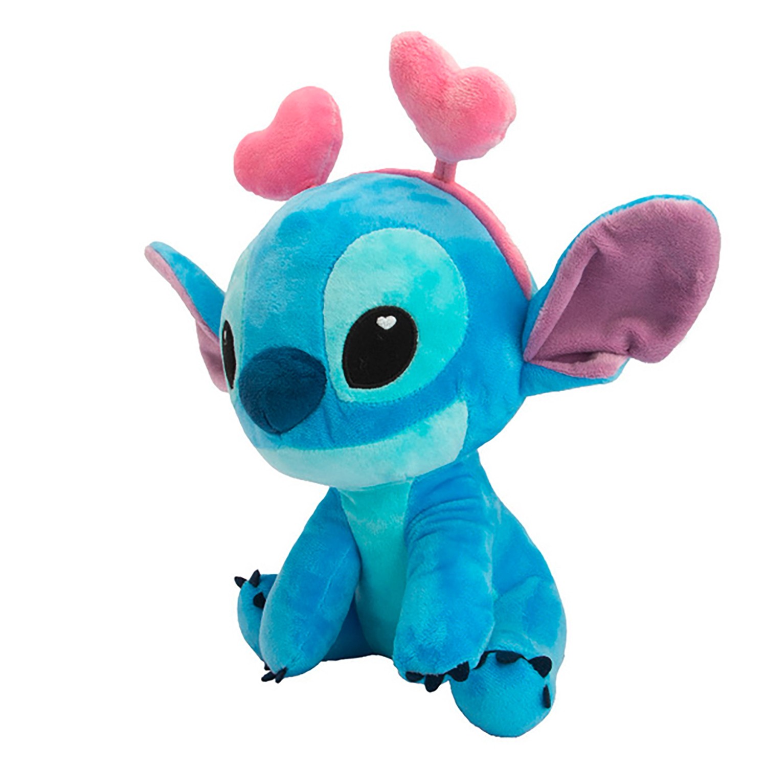 Disney Stitch Plüschfigur mit Herz-Details, 25 cm groß. Süßes Geschenk für Disney Fans.