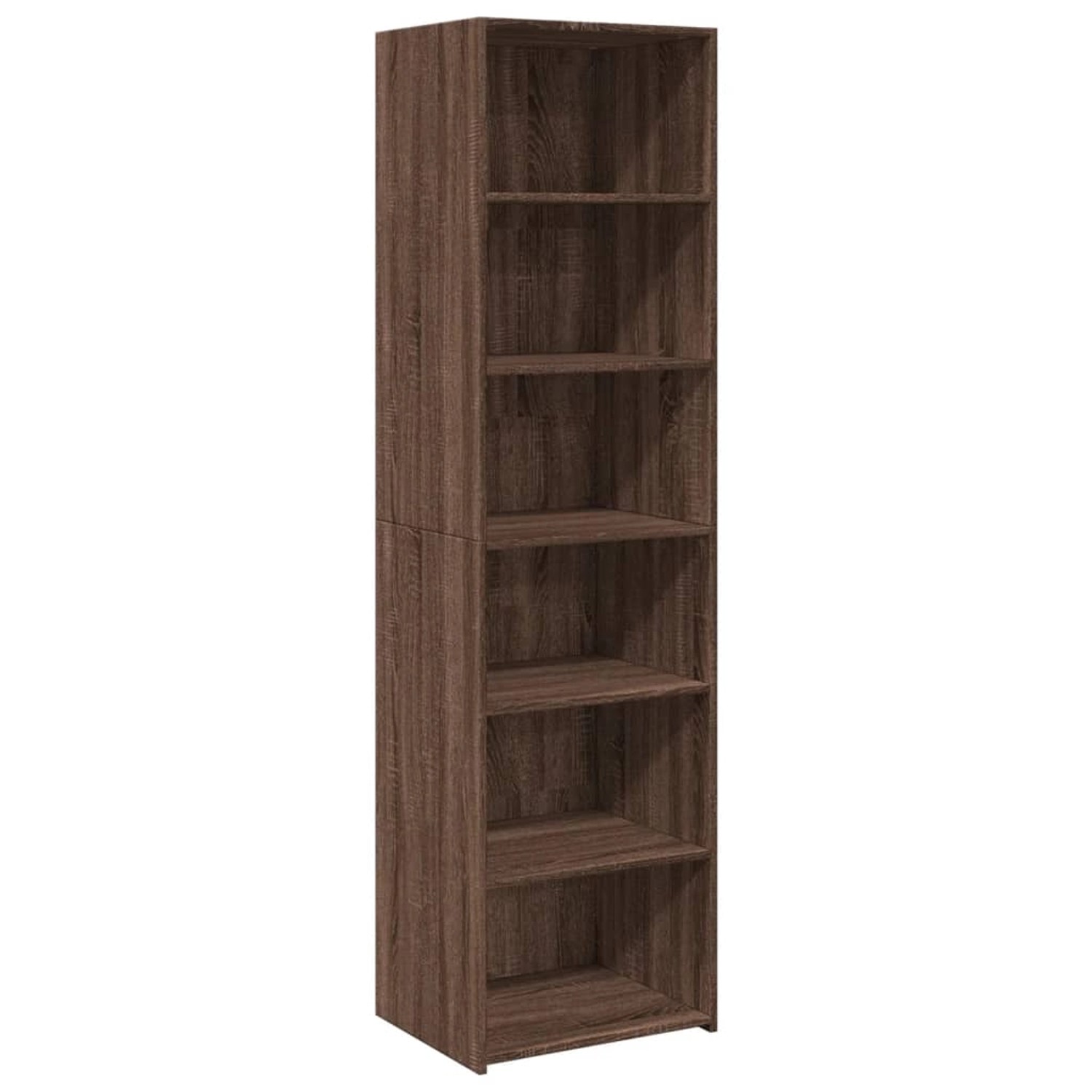 vidaXL Highboard Braun Eichen-Optik 50x41x185 cm Holzwerkstoff 3281686 günstig online kaufen