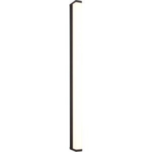 Schmale, schwarze Trio LED-Wandleuchte Fabio für Bad und Wohnraum, warmweißes Licht.