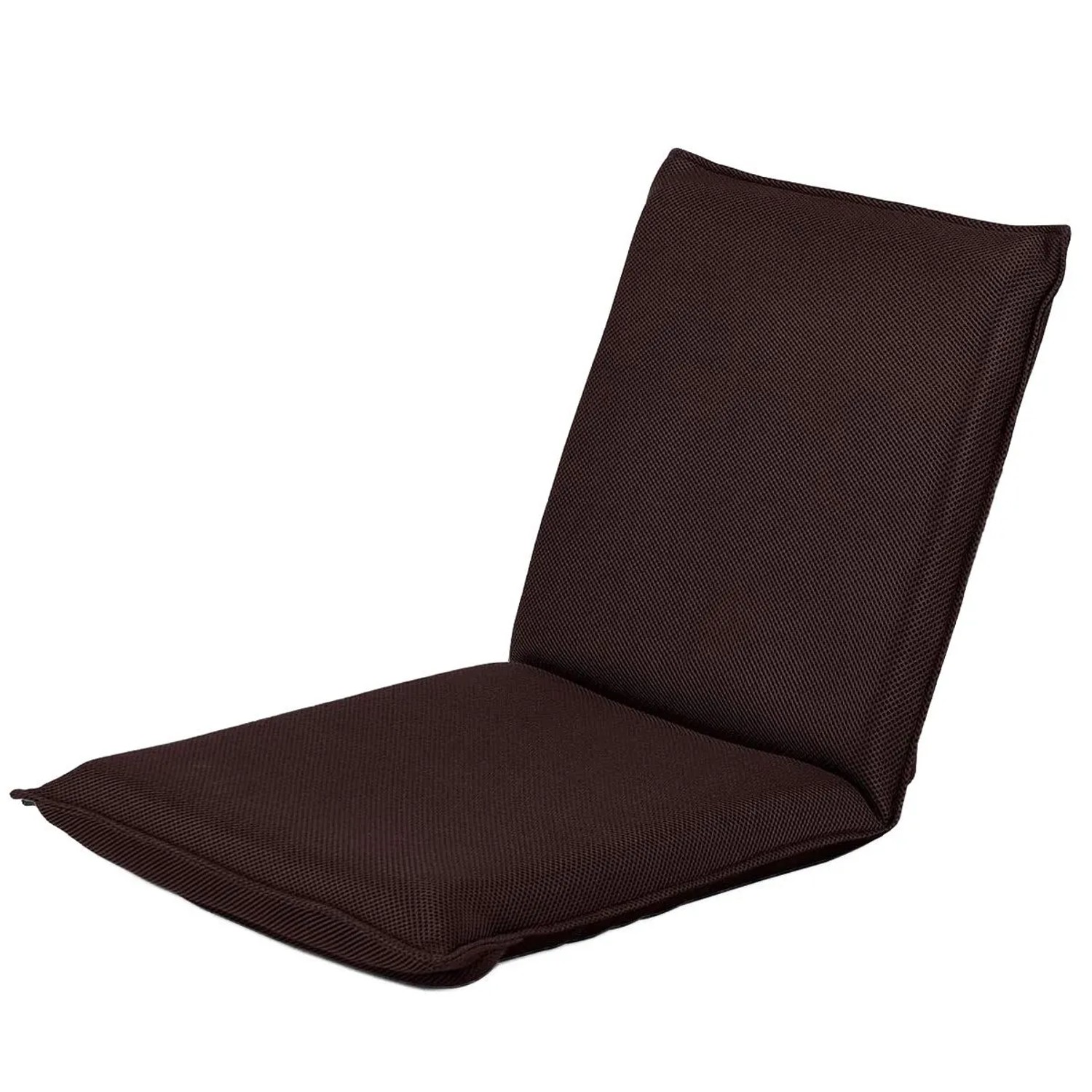 Costway Bodenstuhl 6-Stufig Rückenlehne Gepolstert Kaffee günstig online kaufen