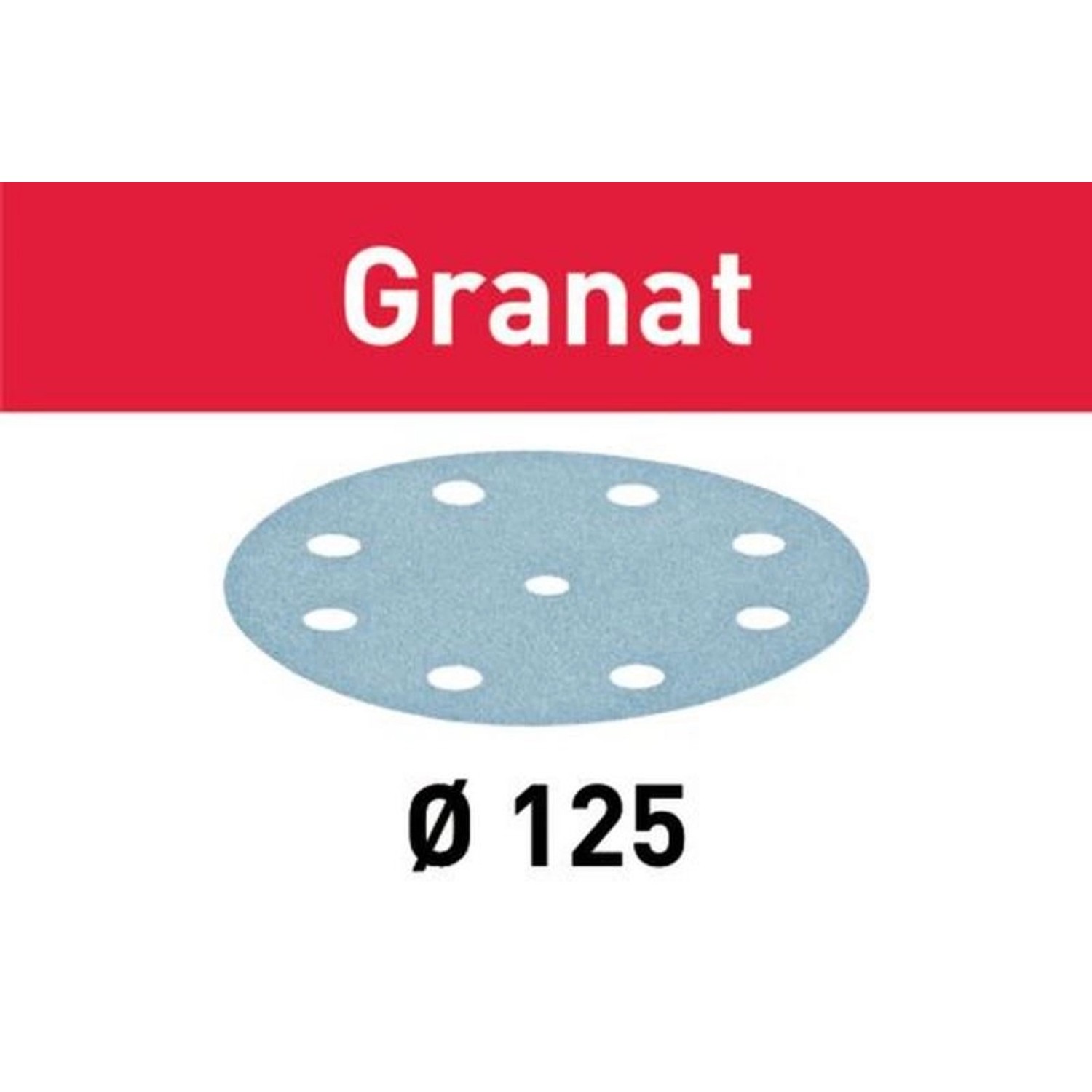 Festool Schleifscheibe STF D125/8 P40 GR/50 Granat – 497165