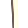 Moderne LED-Stehleuchte Bones 2 in Chrom-Optik. Design-Lampe mit warmweißem Licht für Wohnräume.