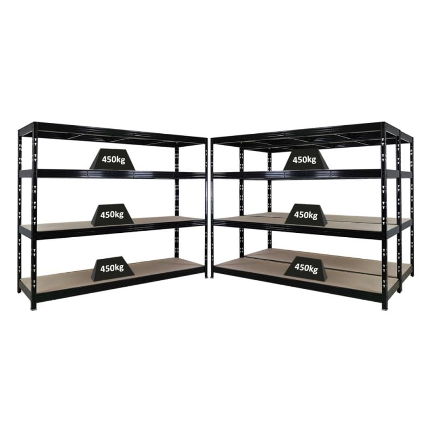 PROREGAL Mega Deal 3x Profi Schwerlastregal Rhino HxBxT 180x240x60cm 4 Span günstig online kaufen