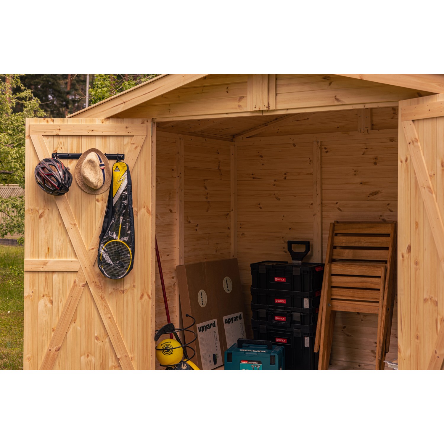 Upyard GeräteschuppenGartenhaus aus Holz mit Boden 240 cm x 170 cm