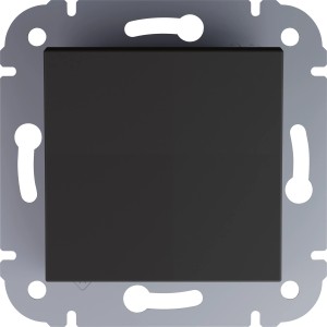 Schwarzer Schalter Vilma für die Unterputzmontage.