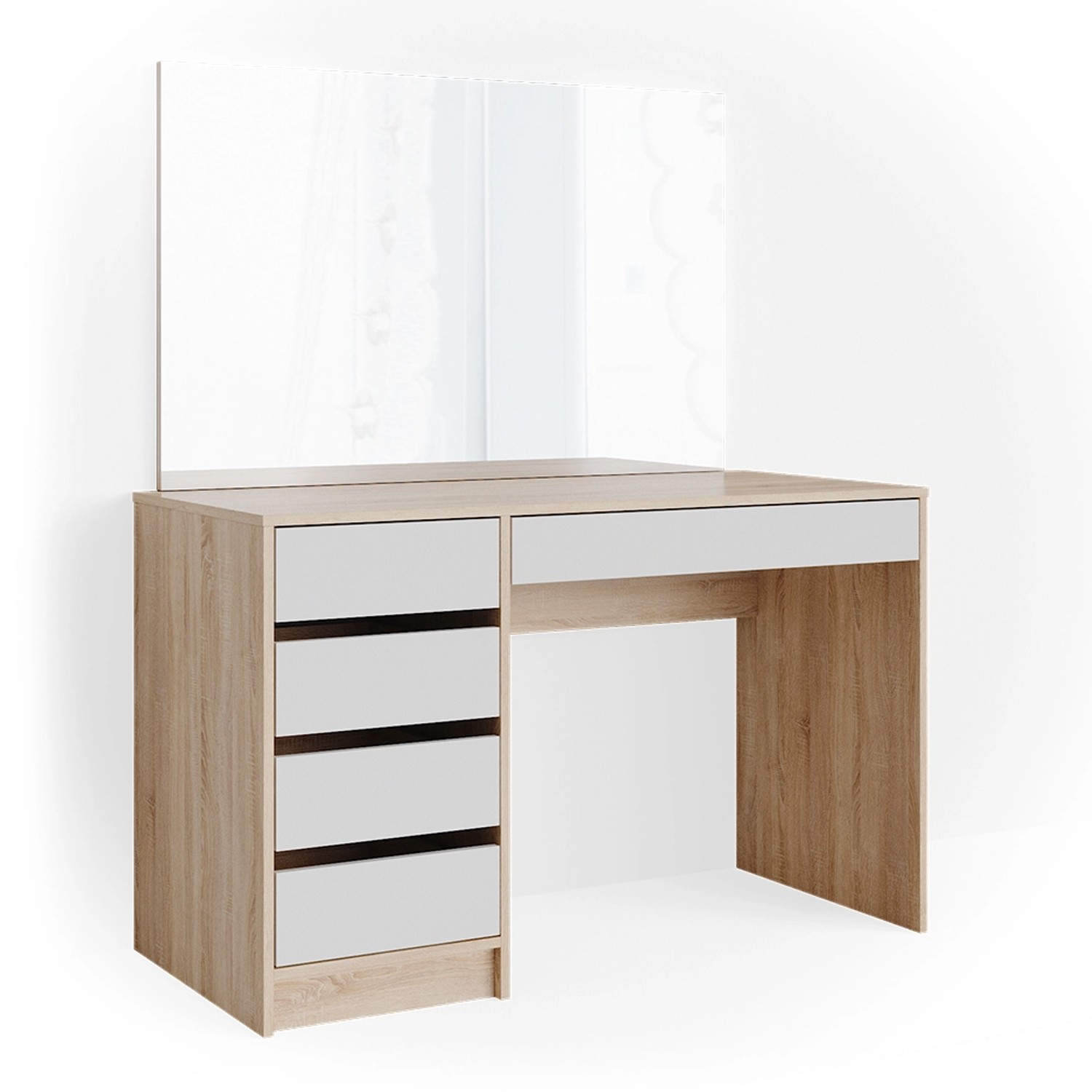 Vicco Schminktisch Sherry Weiß/Sonoma/Sonoma 120 cm günstig online kaufen