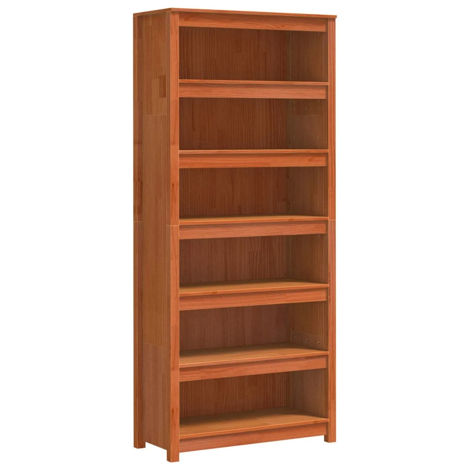 vidaXL Bücherregal Wachsbraun 80 x 35 x 183 cm Massives Kiefernholz 869976