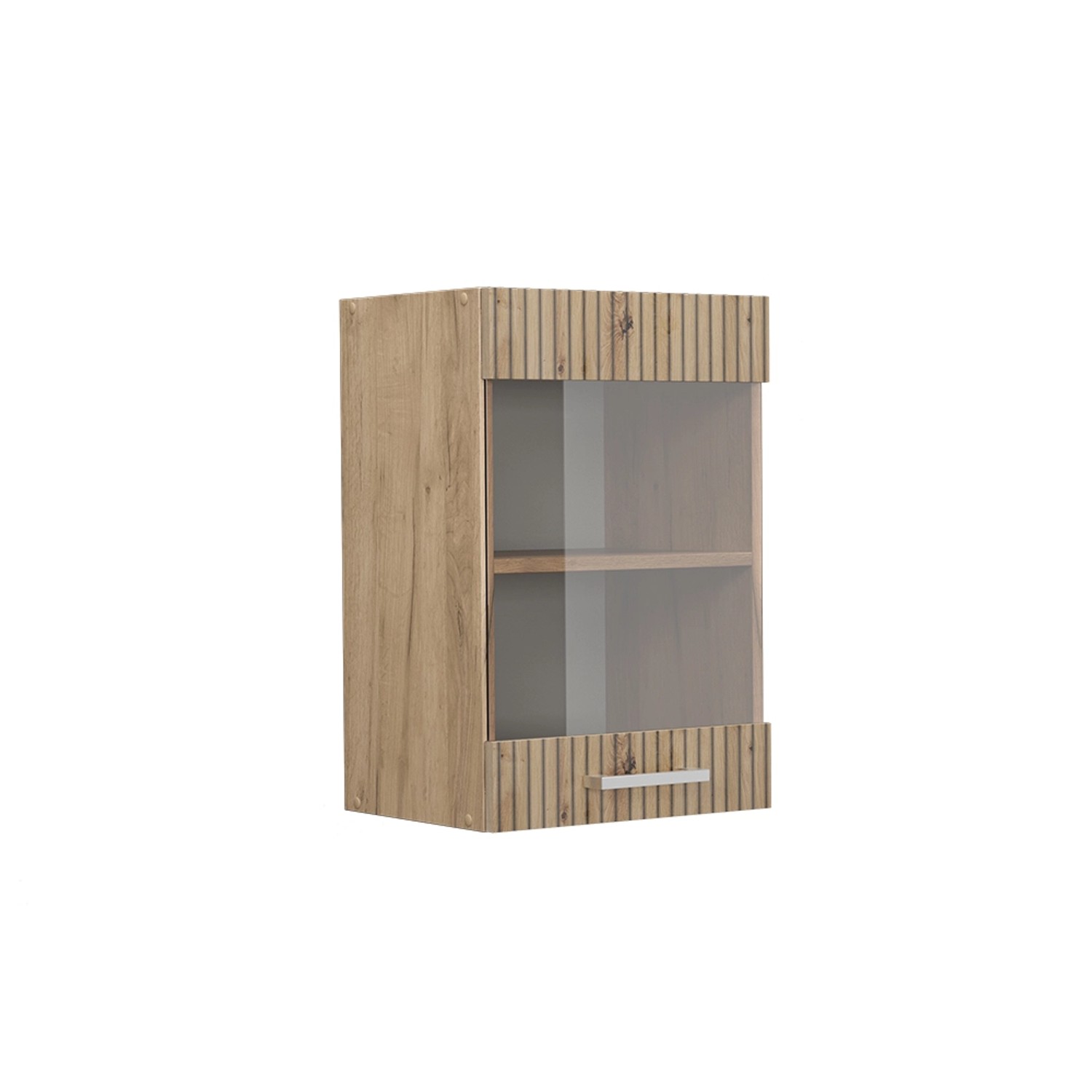 Vicco Küchenglasschrank R-Line Glashängeschrank Artisan-Eiche/Goldkraft Eiche 40 cm