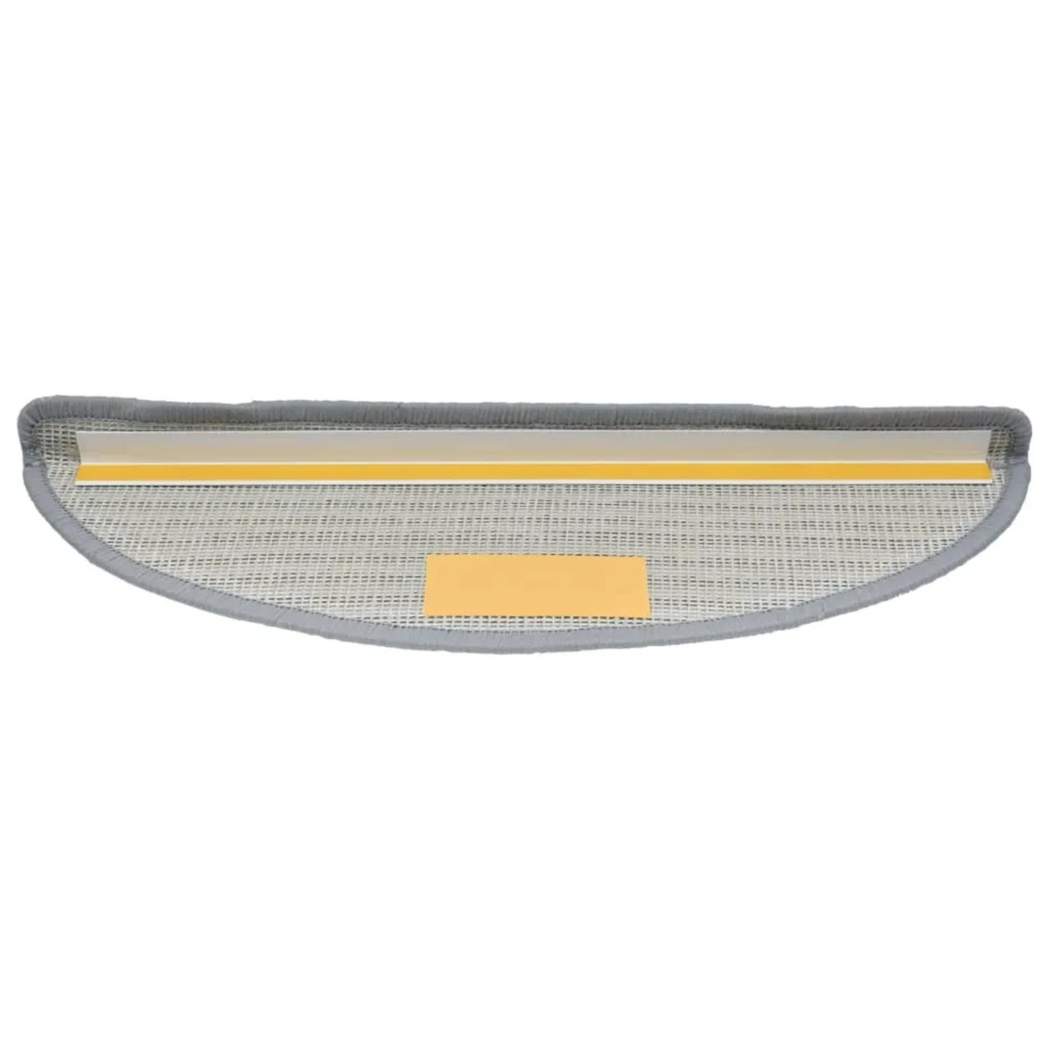 Graue VidaXL Treppenmatte (56x17 cm) mit Klebestreifen, 15er Set für sichere Stufen.