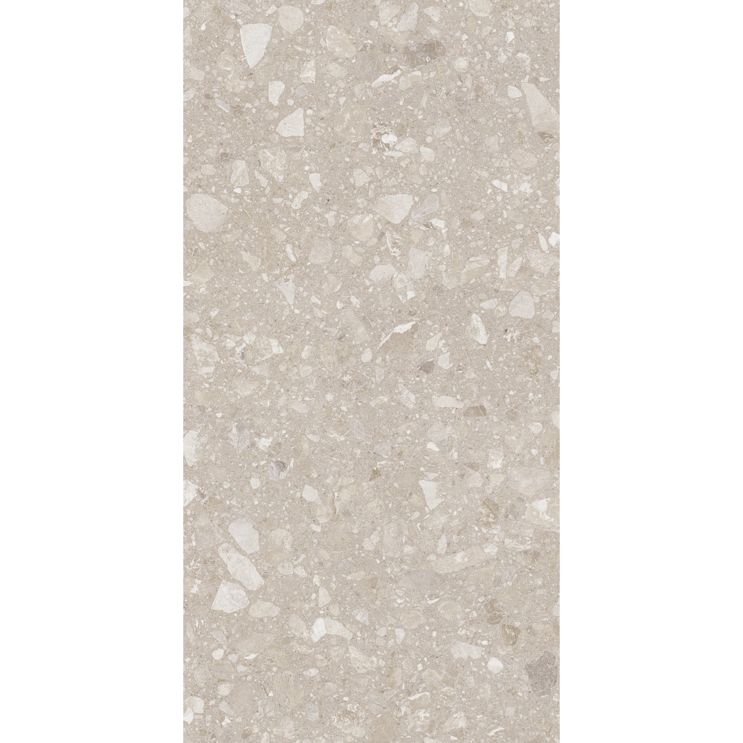 Beige Feinsteinzeug Bodenfliese, matte Glasur, 60x120 cm. Robust und ideal für Innen- und Außenbereich.