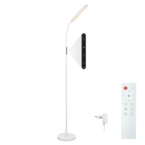 NETTLIFE LED Stehlampe aus Metall L137cm Weiß