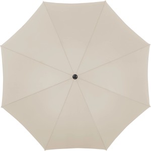 Doppler Marktschirm, Ø 208 cm, Natur, von unten. Sonnenschirm mit Handöffner.