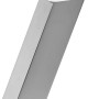 Hettich Theken-Konsole, eckig, 165x40x40 mm, Stahl in Aluminium-Optik, 2 Stück