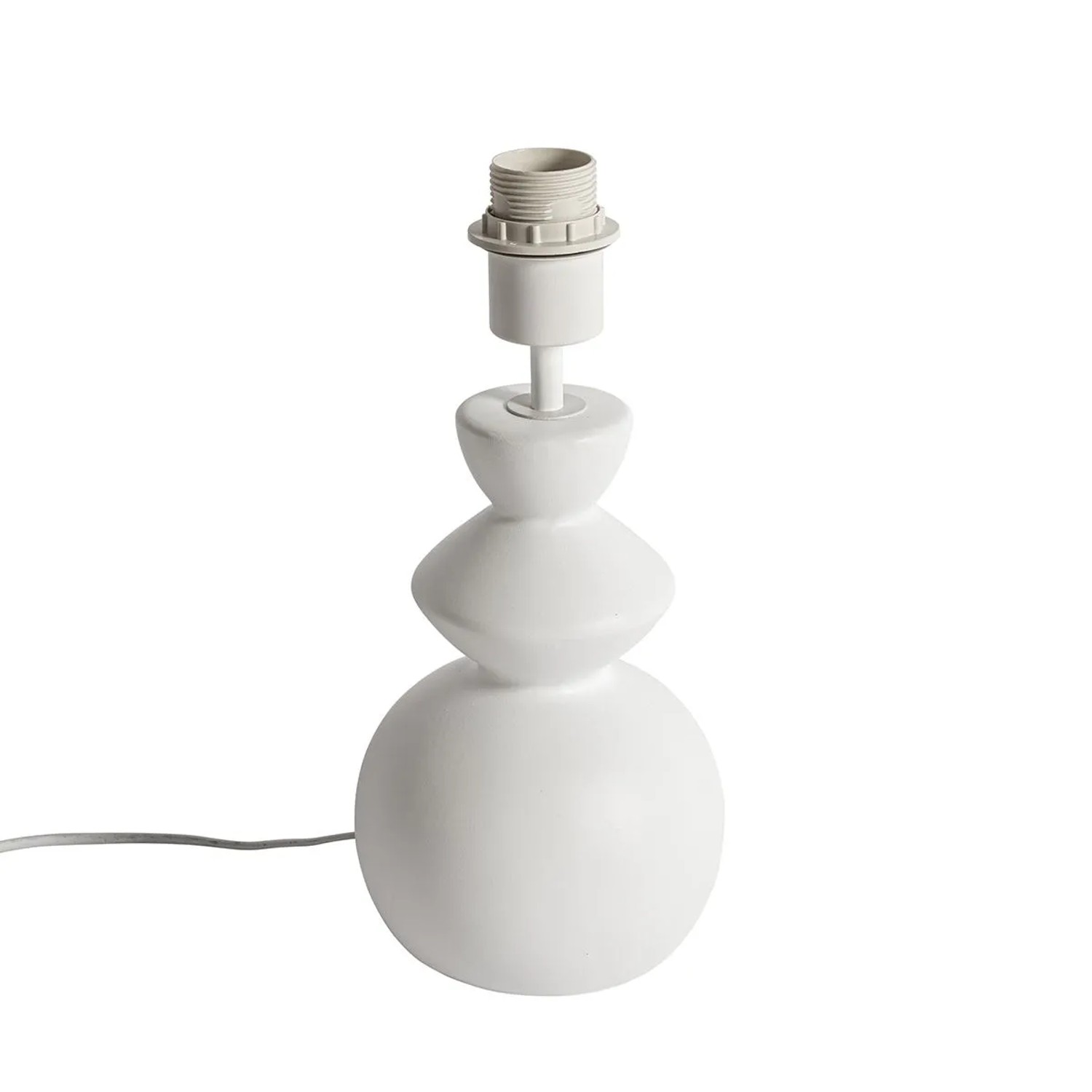 QAZQA Design Tischlampe aus Weißer Keramik 15 cm ohne Schirm   Alisia