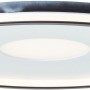 Moderne LED-Deckenleuchte Vegas, 50 cm, weiß/schwarz, dimmbar mit Fernbedienung.