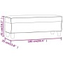 Maßzeichnung der vidaXL Sitzbank. Rechteckige Bank mit 4 Beinen, Abmessungen 100x35x41 cm.
