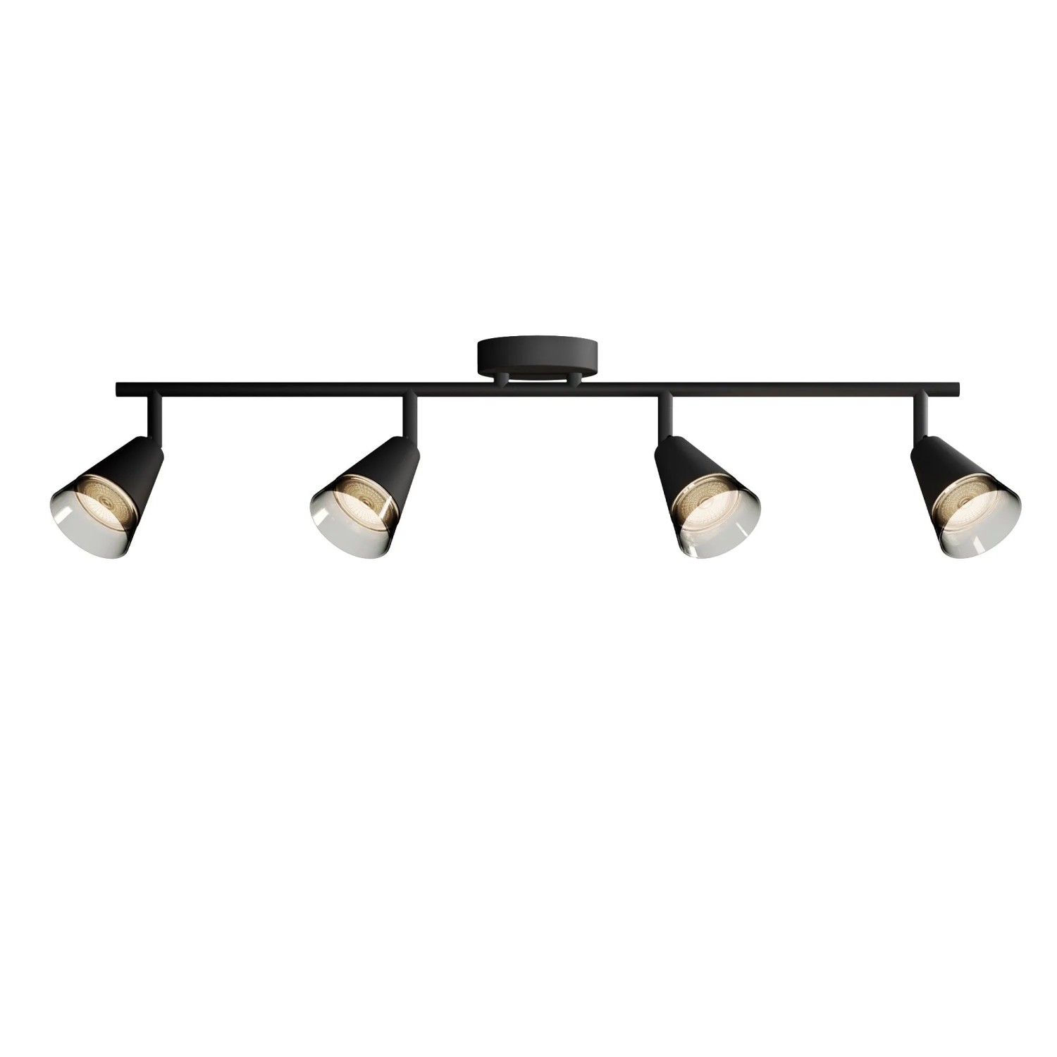 Philips Spot Cleft 4-Flammig 5 W GU10 Schwarz