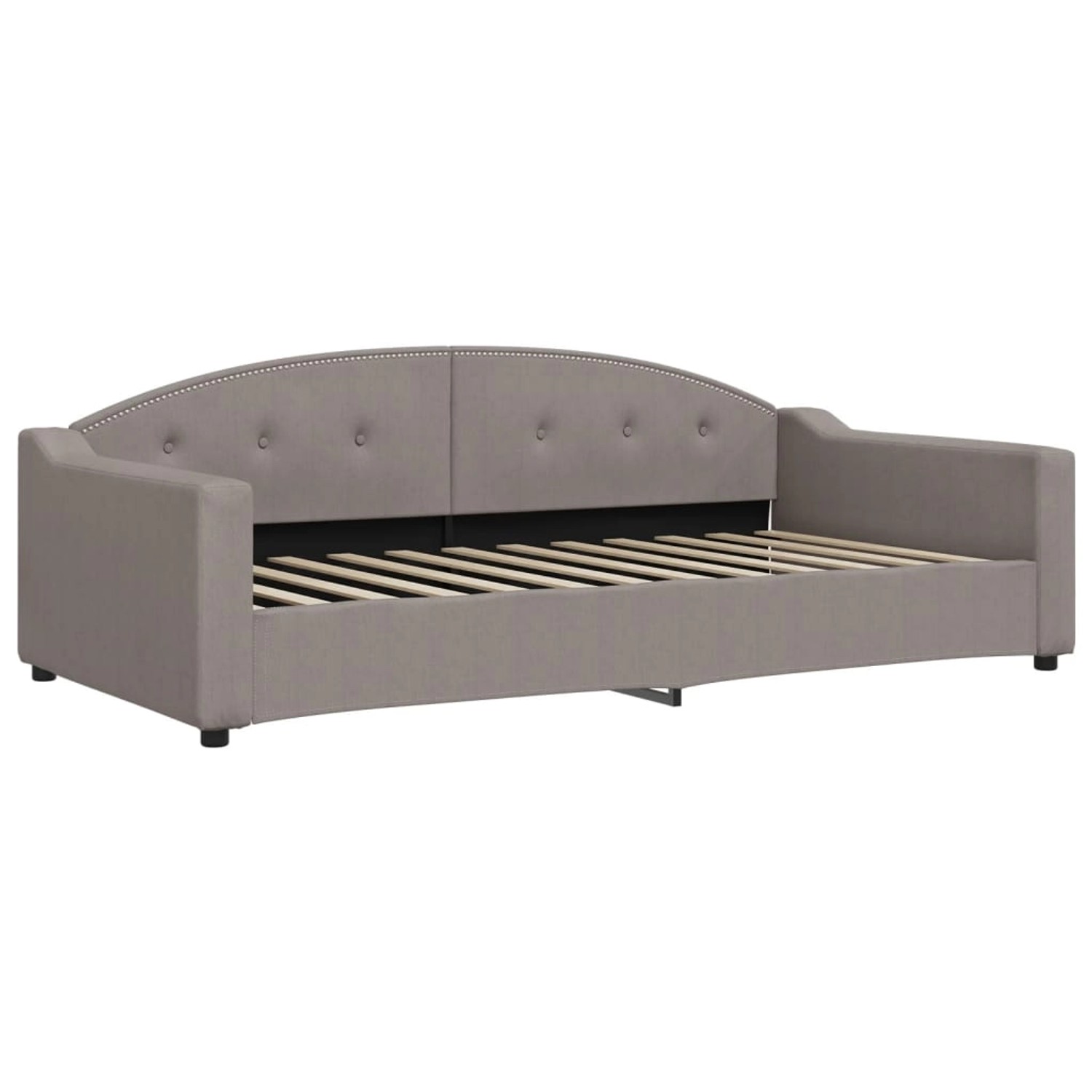 vidaXL Gästebett Tagesbett Taupe 100x200 cm Stoff Gästebett Schlafsofa Taup günstig online kaufen