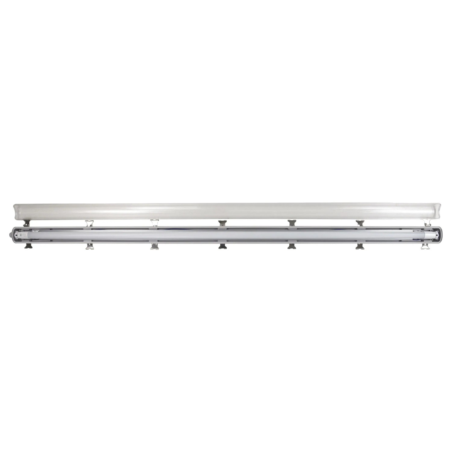 E2 Elektro Feuchtraum-Wannenleuchte LED Classic-Power 24W, graue LED-Röhre für Feuchträume.