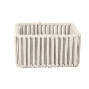 Schöner Wohnen Badkorb Zovo M, Natur, aus Baumwoll-Polyester-Kordel, zur Aufbewahrung im Bad.