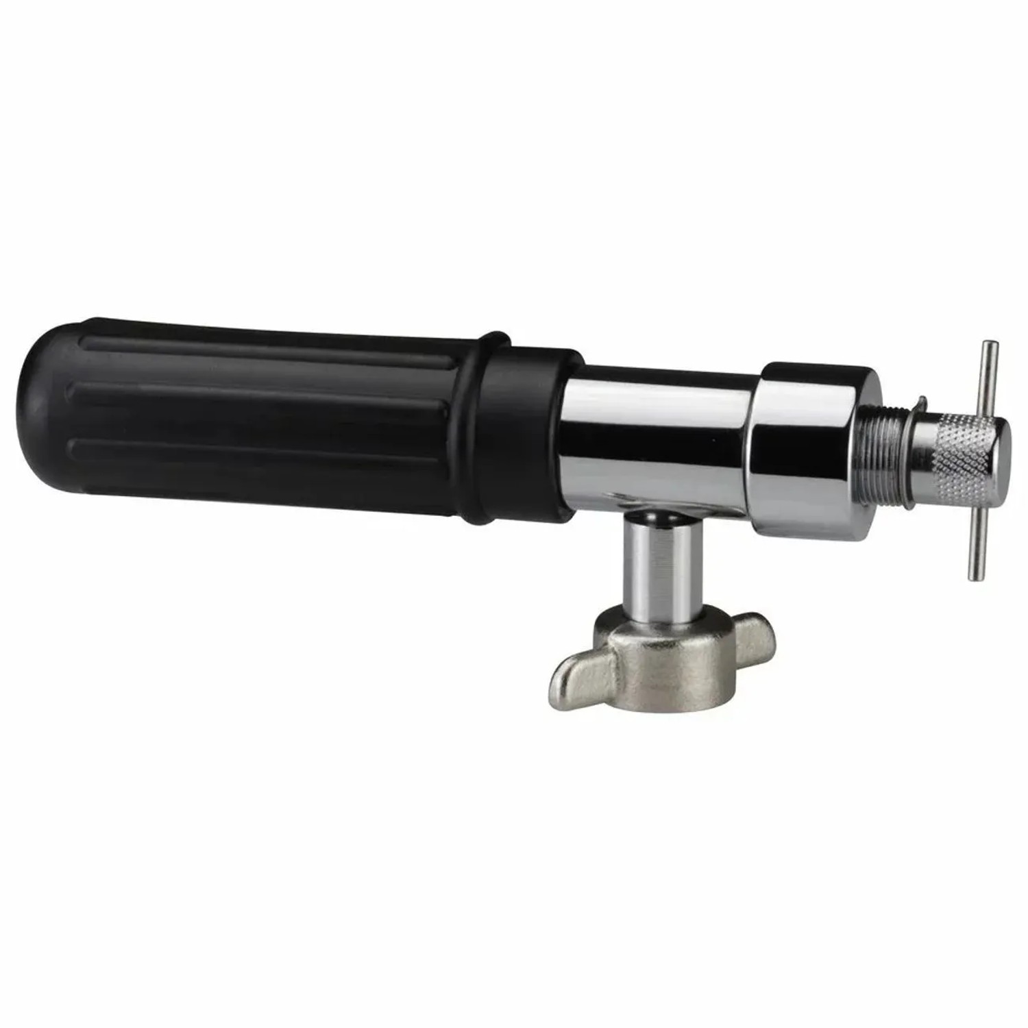 Ich-Zapfe Kleindruckminderer für Kohlensäurekapseln Keg-Ceomat 5/8 Kohlensäure-Anschluss Schwarz Metall