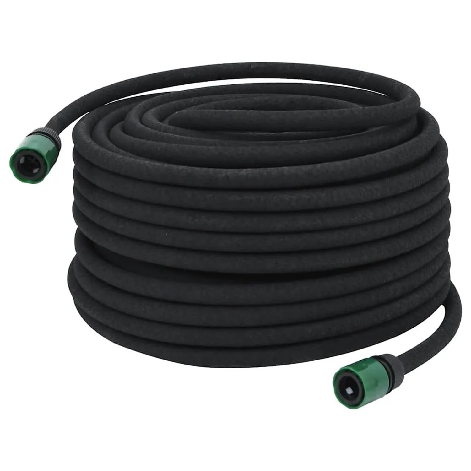 vidaXL Tropfschlauch Schwarz 50 m Gummi 155872_3