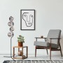 Moderne Globo Design-Stehlampe, 4-flammig, schwarz matt mit Rauchglas-Schirmen.
