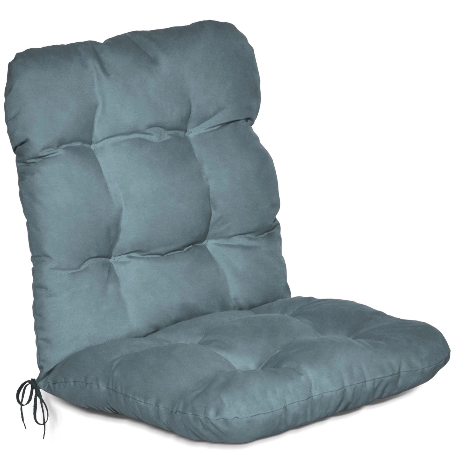 Beautissu Niedriglehner Auflage Flair NL Sitzkissen 100x50x8cm Taubenblau