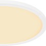 Weiße, runde Globo LED Deckenleuchte Sapana, Ø 29,4 cm, für Bad und Wohnraum.