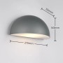 Anthrazitfarbene Trio LED-Außenwandleuchte Maas, 27 x 14 x 15,5 cm, im klassischen Design.