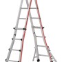 Hymer Teleskopleiter 4x4 Sprossen, vielseitig einsetzbare Mehrzweckleiter.