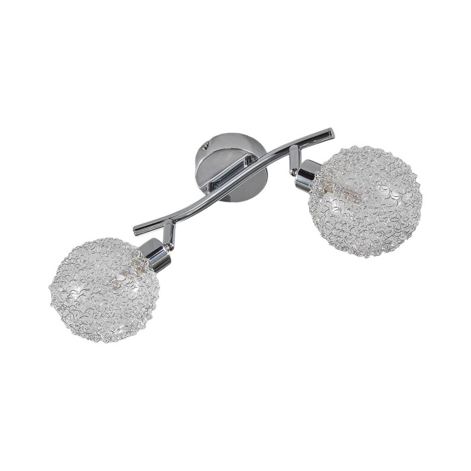 Lindby Deckenlampe Ticino 9620778 in Chrom aus Metall 2-flammig G9 Flurleuc günstig online kaufen