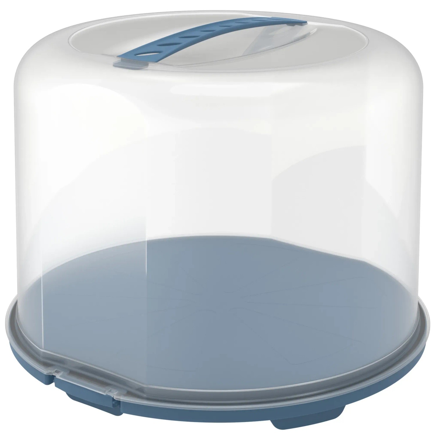 Rotho Tortenglocke Fresh XL 26 cm Transparent Horizontblau